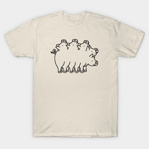 A litter of piglets T-Shirt by Master Tingus store